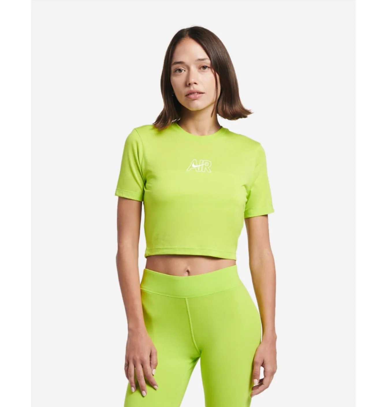 Футболка жіноча Nike Nsw Air Slim Tee Cropped Green Dn5852-321