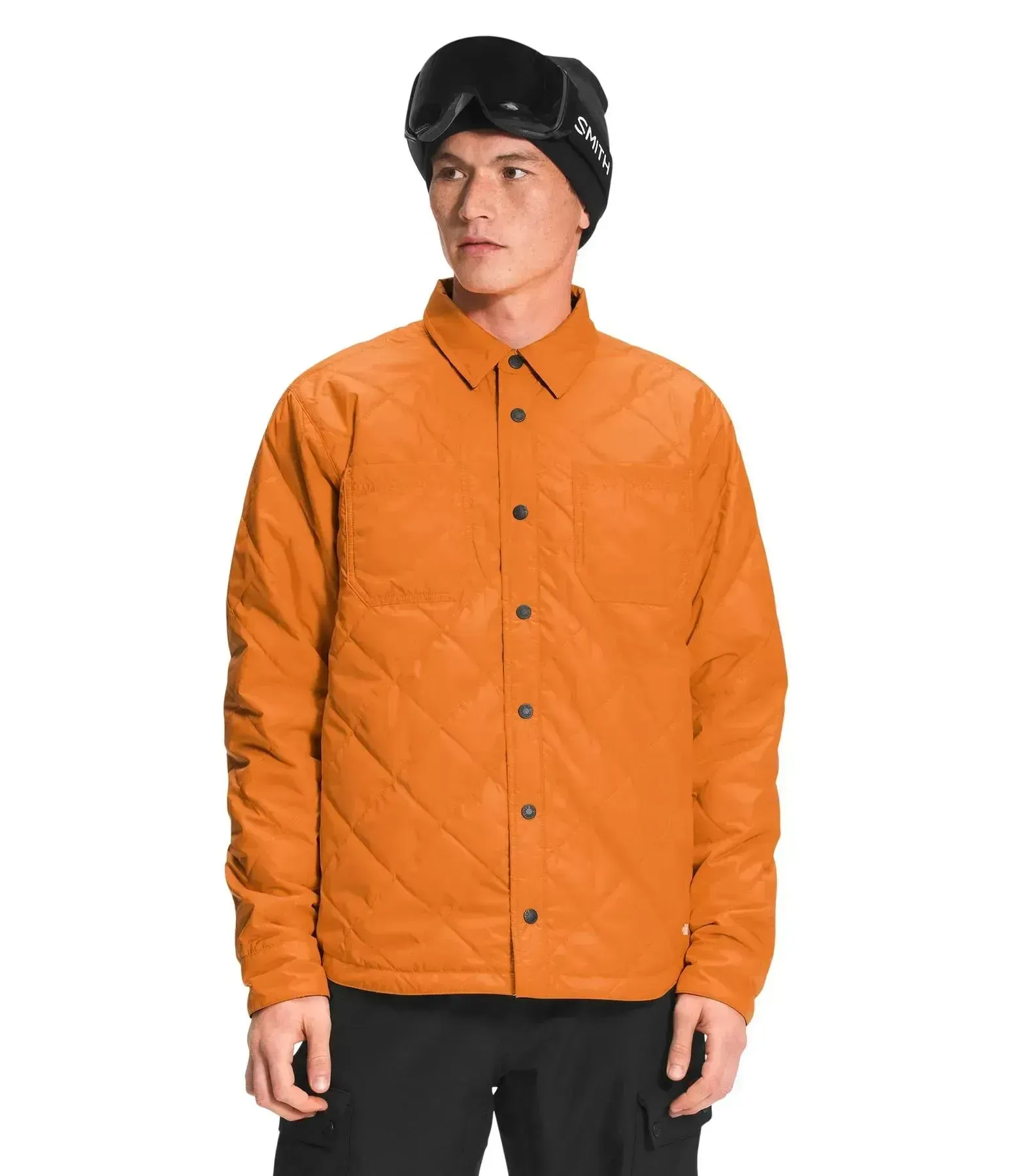 Кофта чоловіча The North Face Fort Point Insulated Flannel Ski Jacket, Vivid Orange/Vivid Orange Plaid (NF0A3LZH2P0)