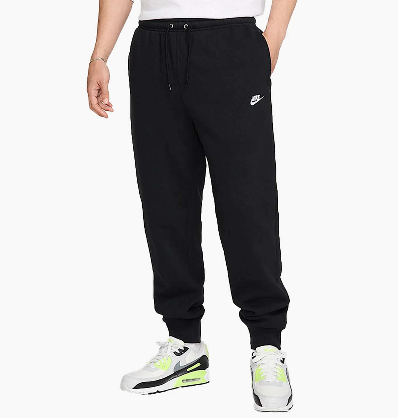 Nike Club Fleece Joggers Black/Black/White