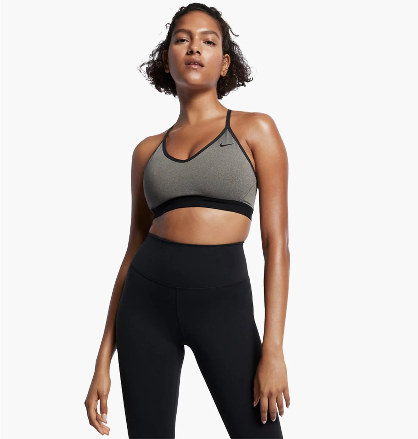 NIKE INDY BRA GREY