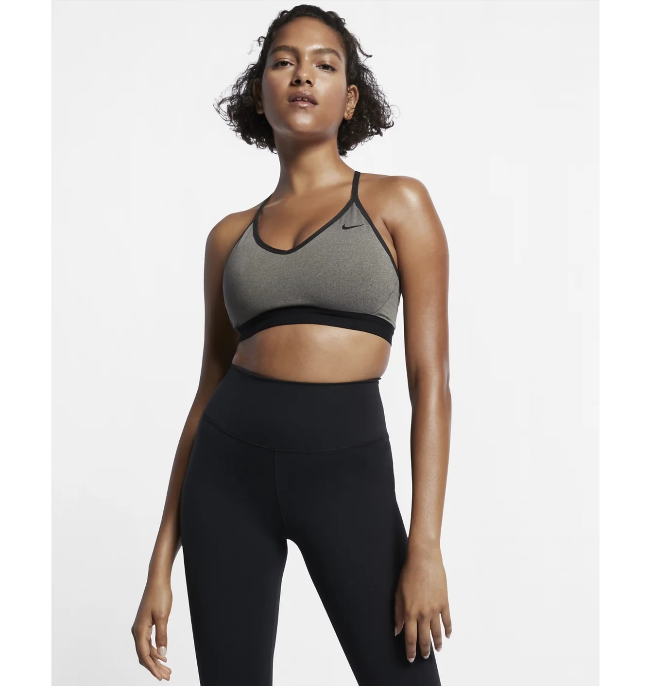NIKE INDY BRA GREY