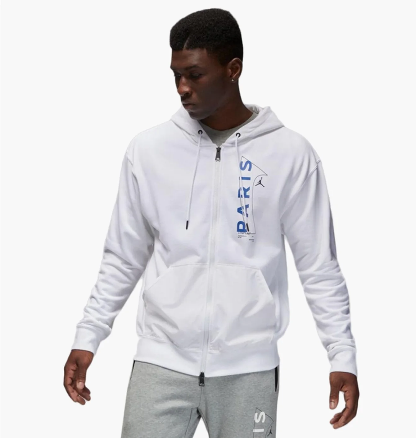 Толстовка чоловіча Air Jordan Paris Saint-Germain Hoodie White Dn6150-100