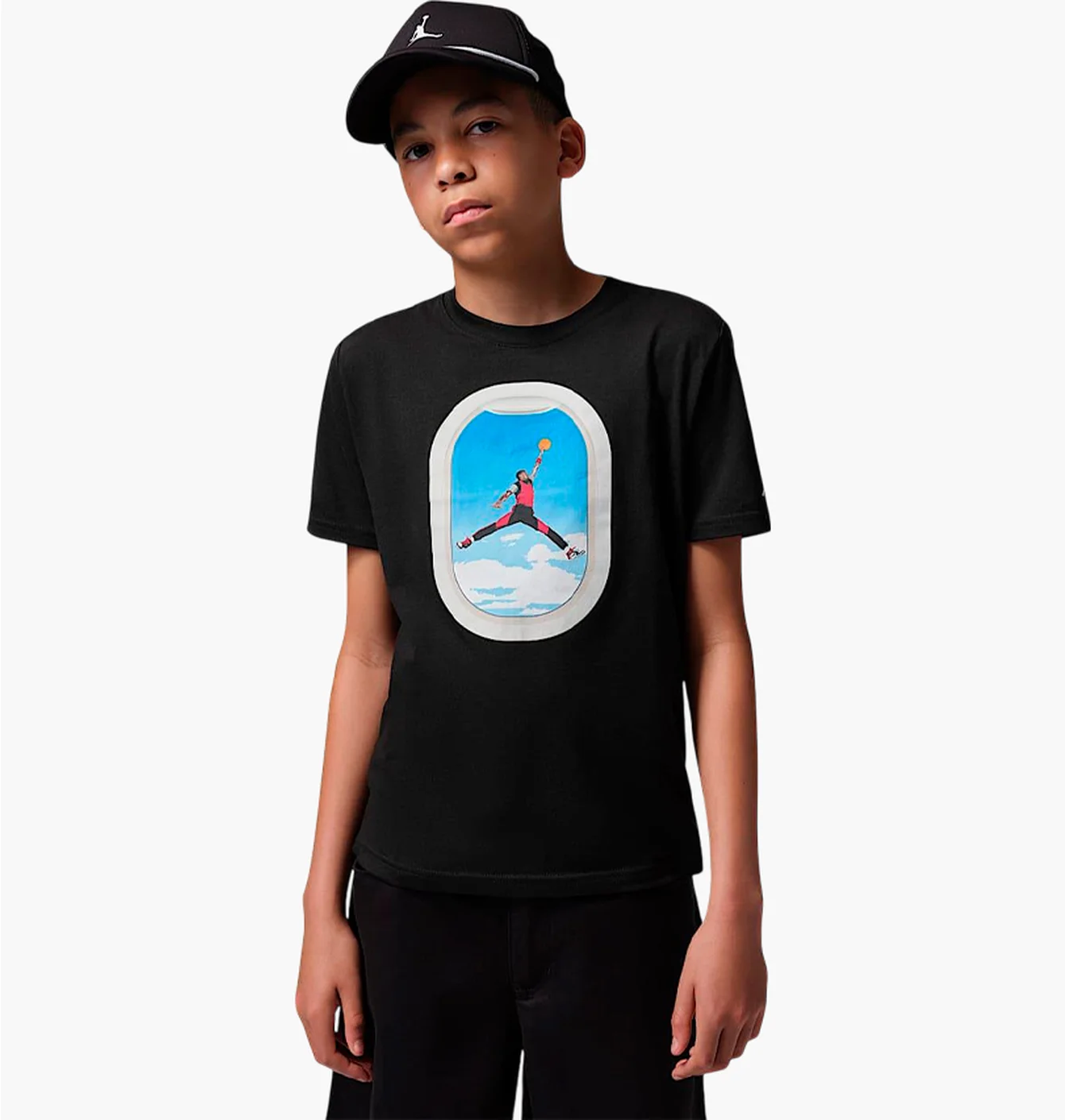 Футболка дитяча Air Jordan Plane Window Black 95F903-023