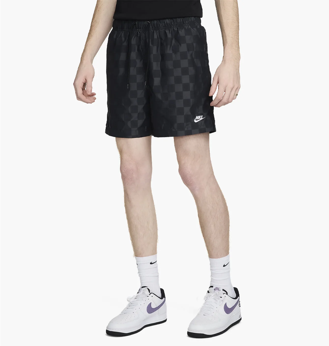 Шорти чоловічі Nike Club Flow Short Checkers Black FN3098-010