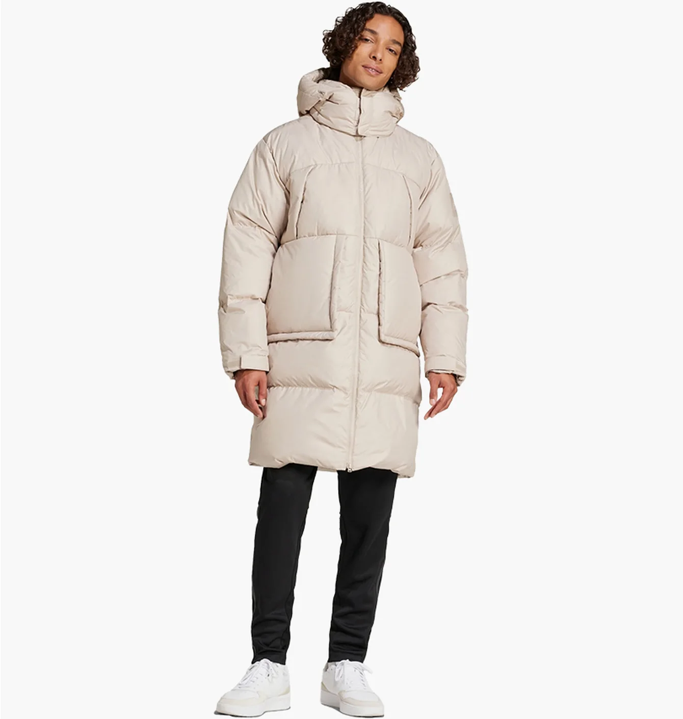 Парка чоловіча Adidas Big Baffle Down Coat Beige IX8855