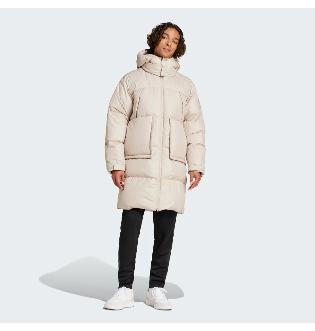 Парка чоловіча Adidas Big Baffle Down Coat Beige IX8855