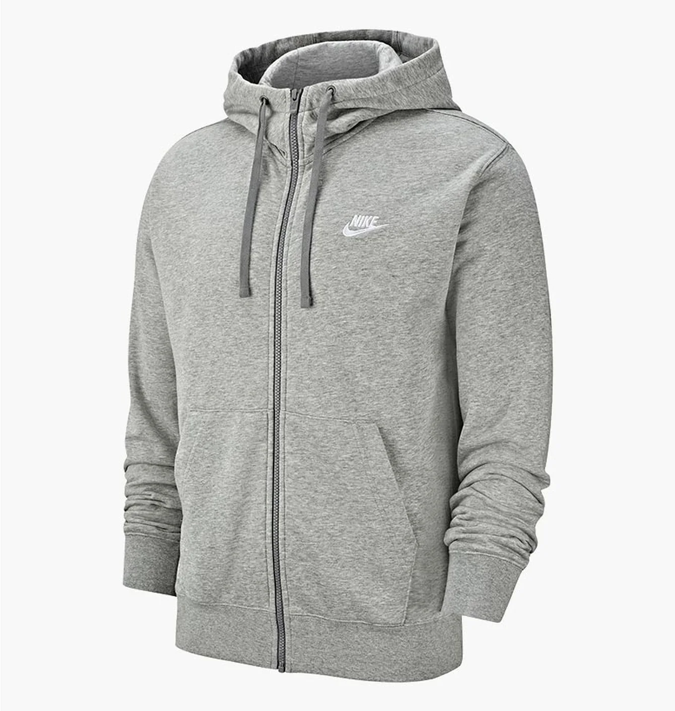 Толстовка чоловіча Nike M Nsw Club Hoodie Fz Ft Grey BV2648-063