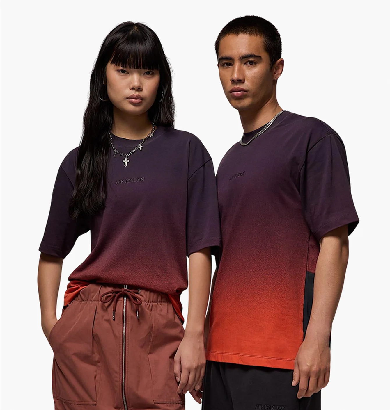 Футболка Air Jordan 85 Gradient Sky Ss Crew Violet/Orange