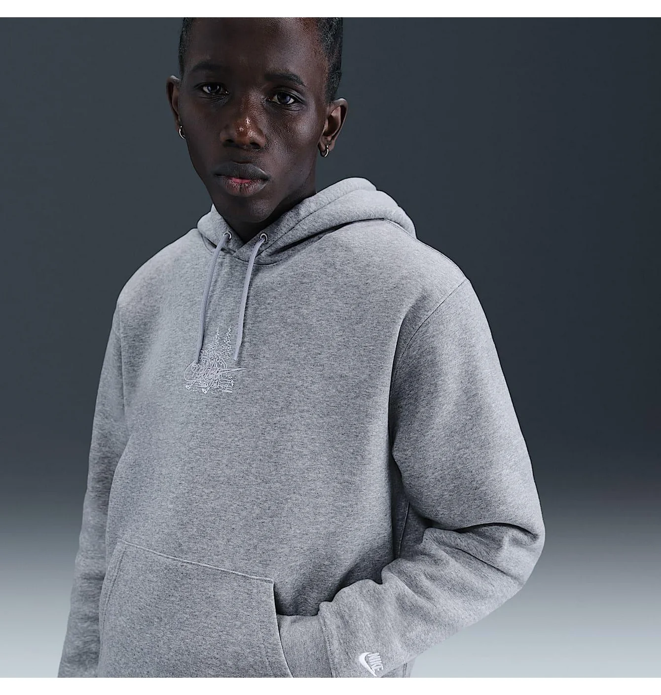 Nike Club Graphic Oversized Hoodie