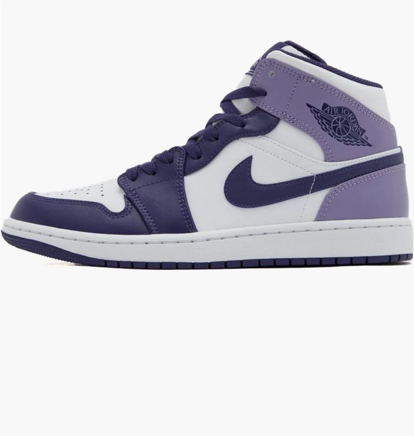 Кросівки дитячі Air Jordan Air 1 Mid White/Violet DQ8423-515