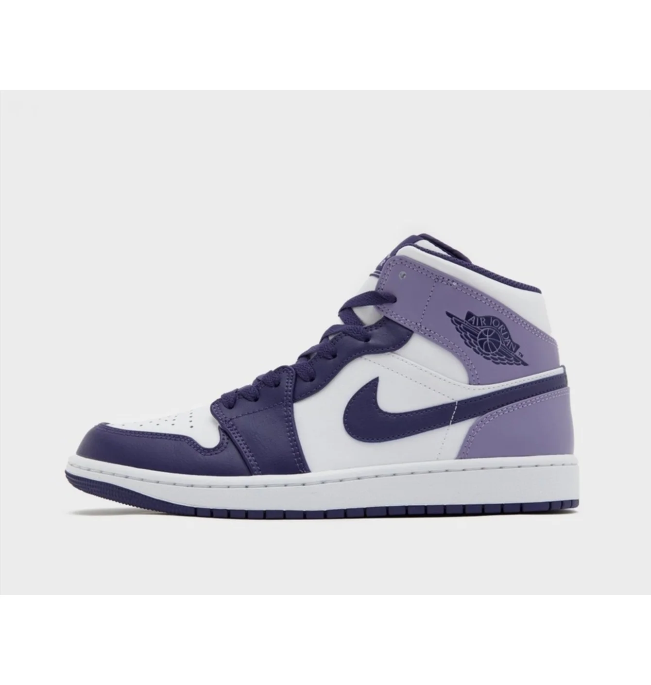 Кросівки дитячі Air Jordan Air 1 Mid White/Violet DQ8423-515