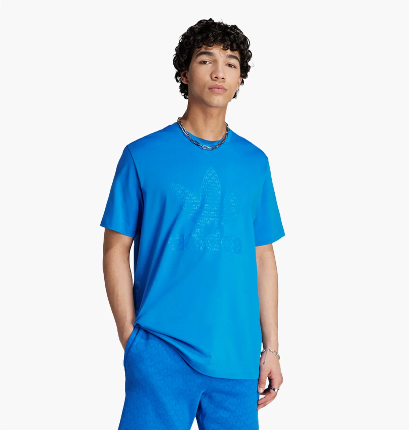 Футболка чоловіча Adidas Graphics Monogram Tee Blue IL5138