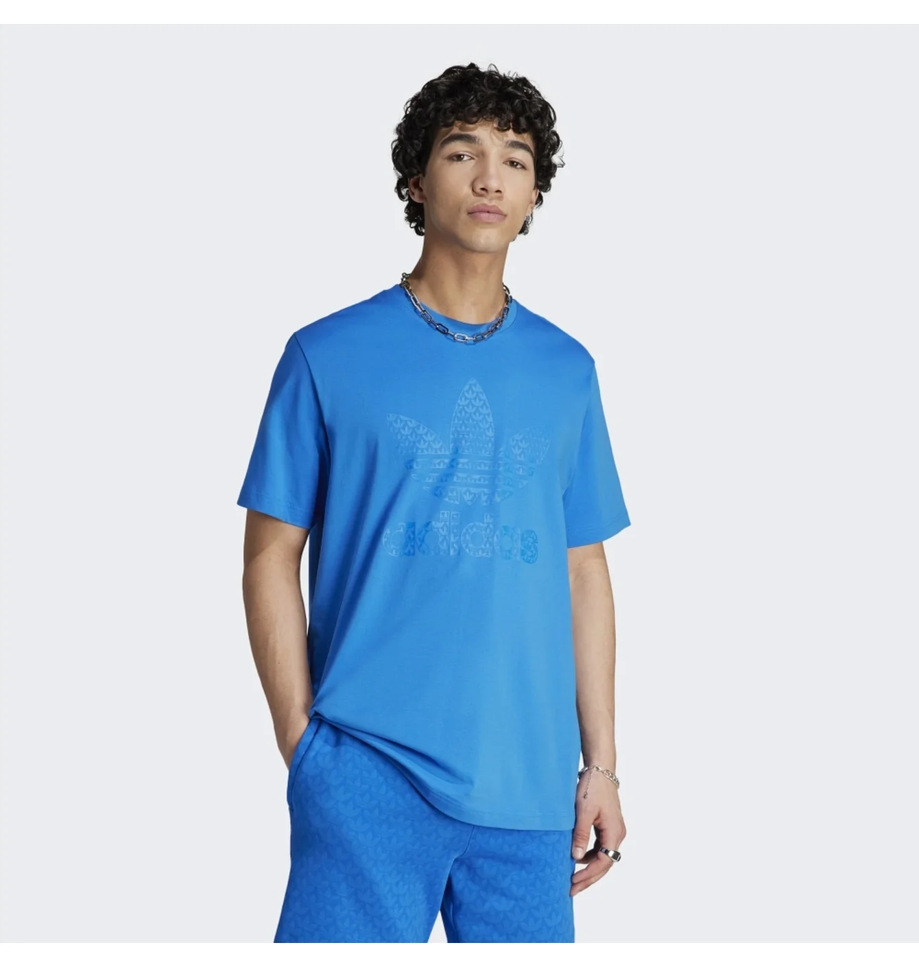 Футболка чоловіча Adidas Graphics Monogram Tee Blue IL5138