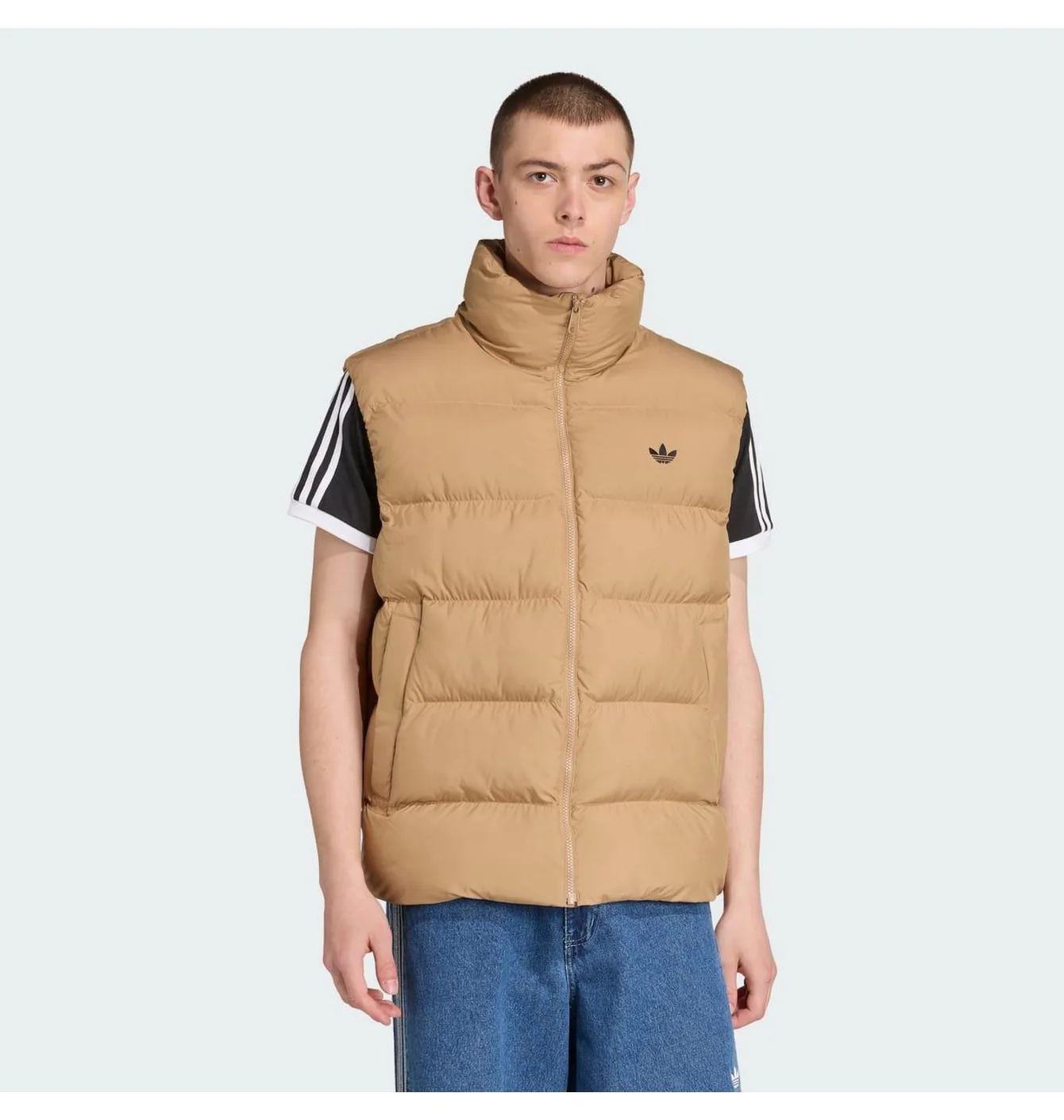 Жилетка чоловіча Adidas Tonal Puffer Beige JX4124