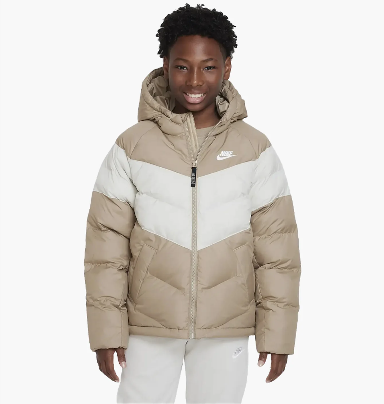 Пуховик дитячий Nike Sportswear Beige/White DX1264-247