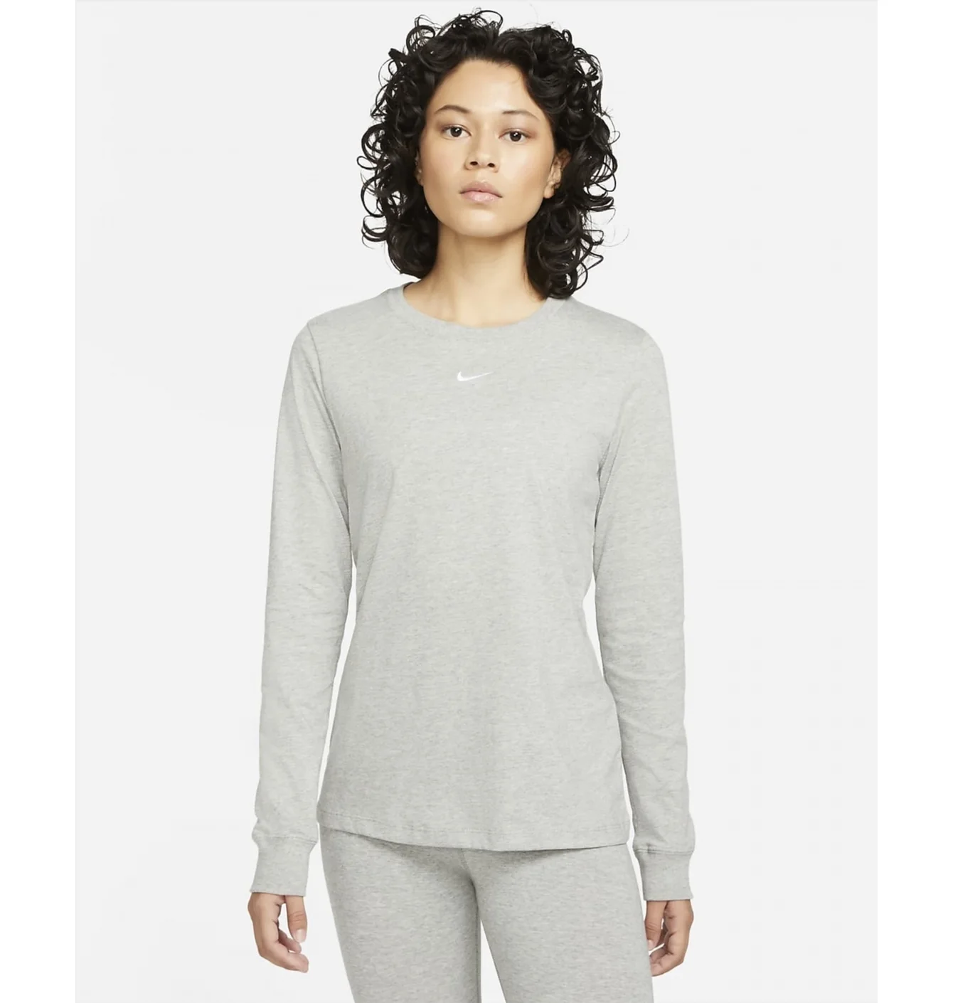 Лонгслів жіночий Nike Womens Long-Sleeve T-Shirt Grey Dc9833-063