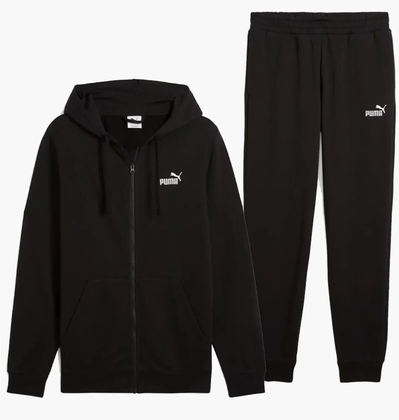 Puma Essential Fleece Black Tracksuit