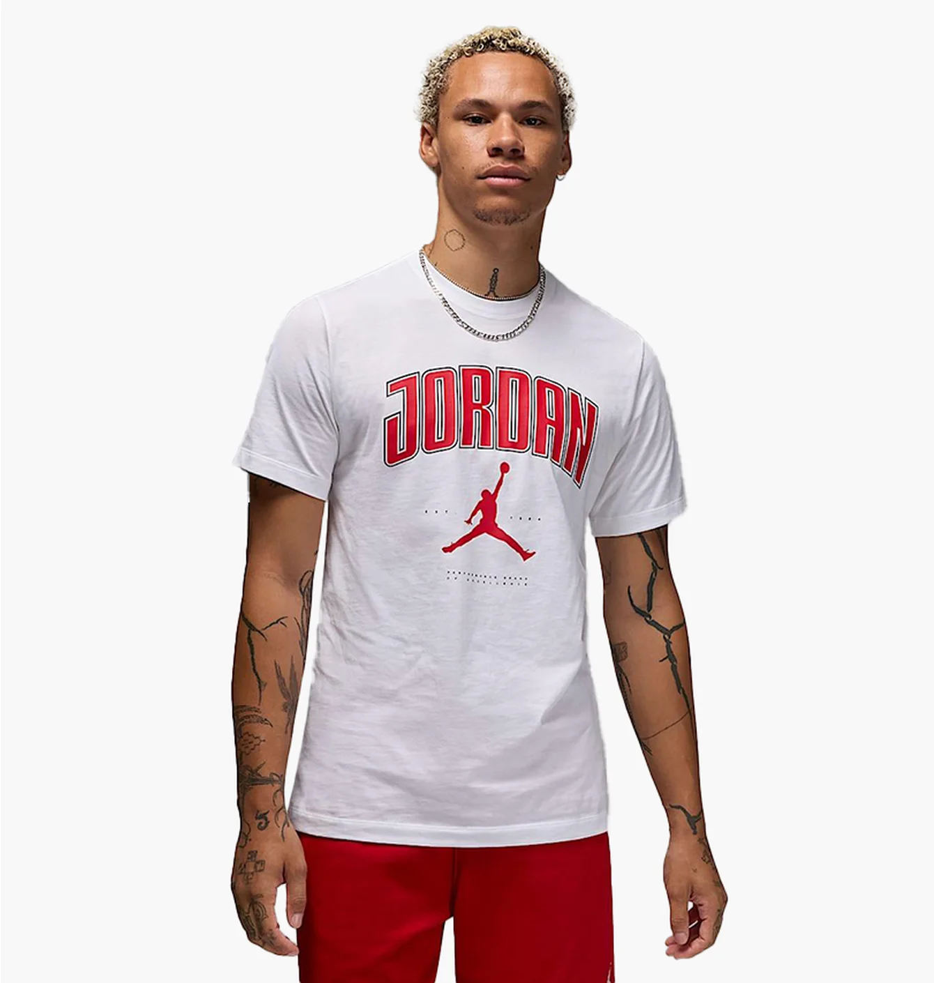 Футболка чоловіча Air Jordan City 88 Ss Crew White HQ0009-100