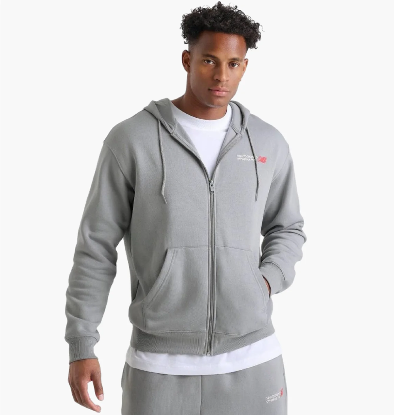 New Balance Grey Zip Hoodie