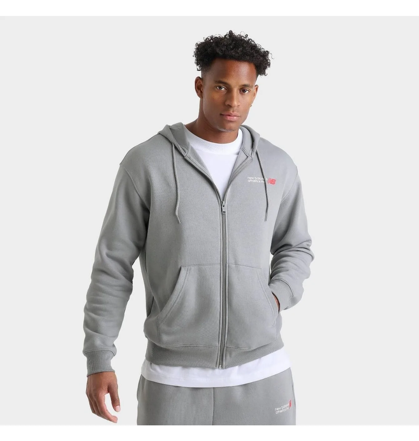 New Balance Grey Zip Hoodie