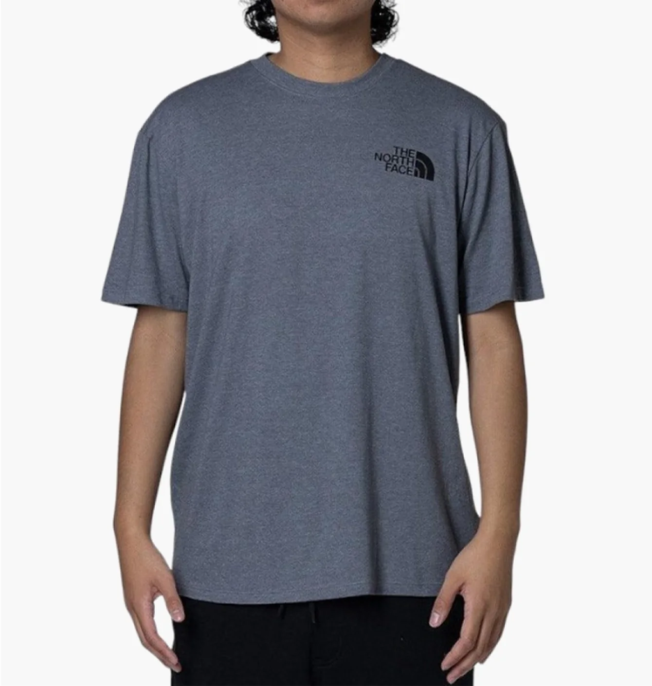 Футболка чоловіча The North Face Short-Sleeve Box Nse Heathered Tee Blue NF0A812HI4G1