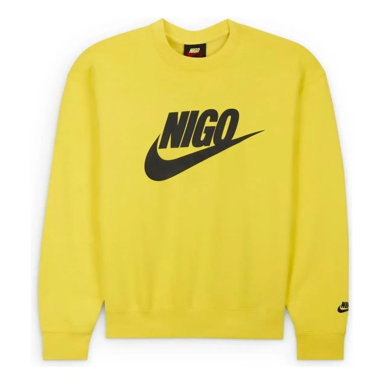 Nike x Nigo NRG Fleece Crew Sweatshirt Yellow