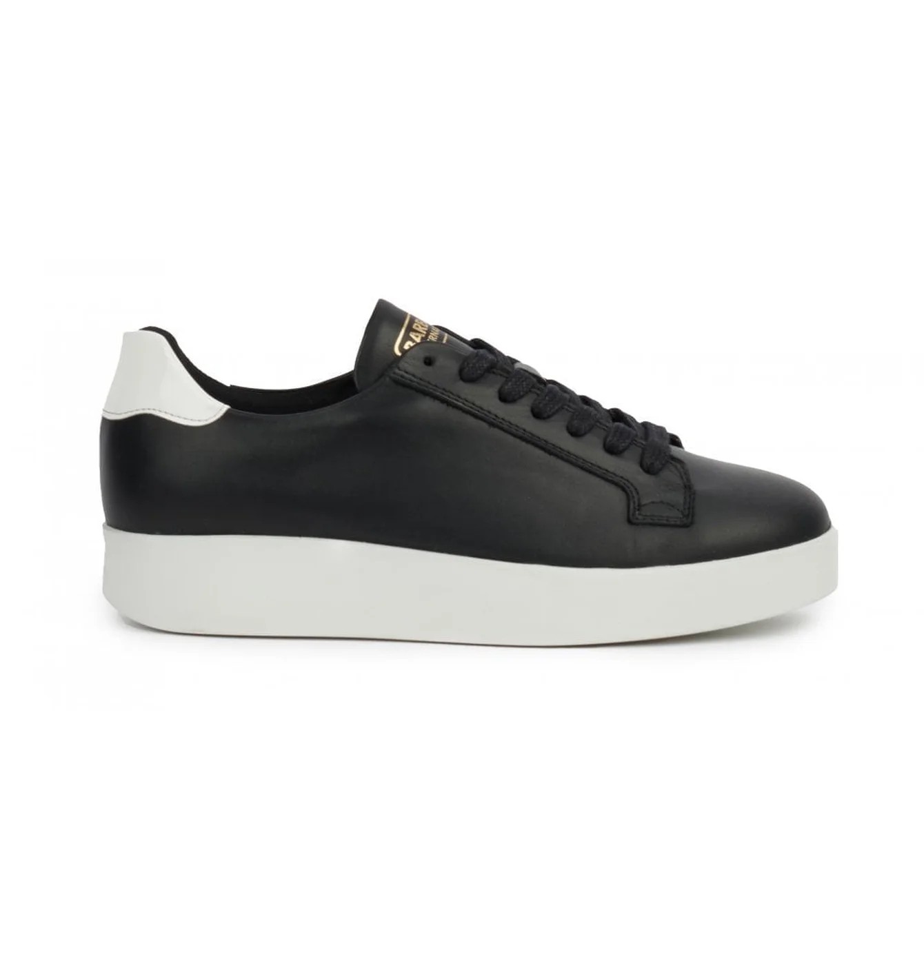 Barbour Leather Trainers Black/White