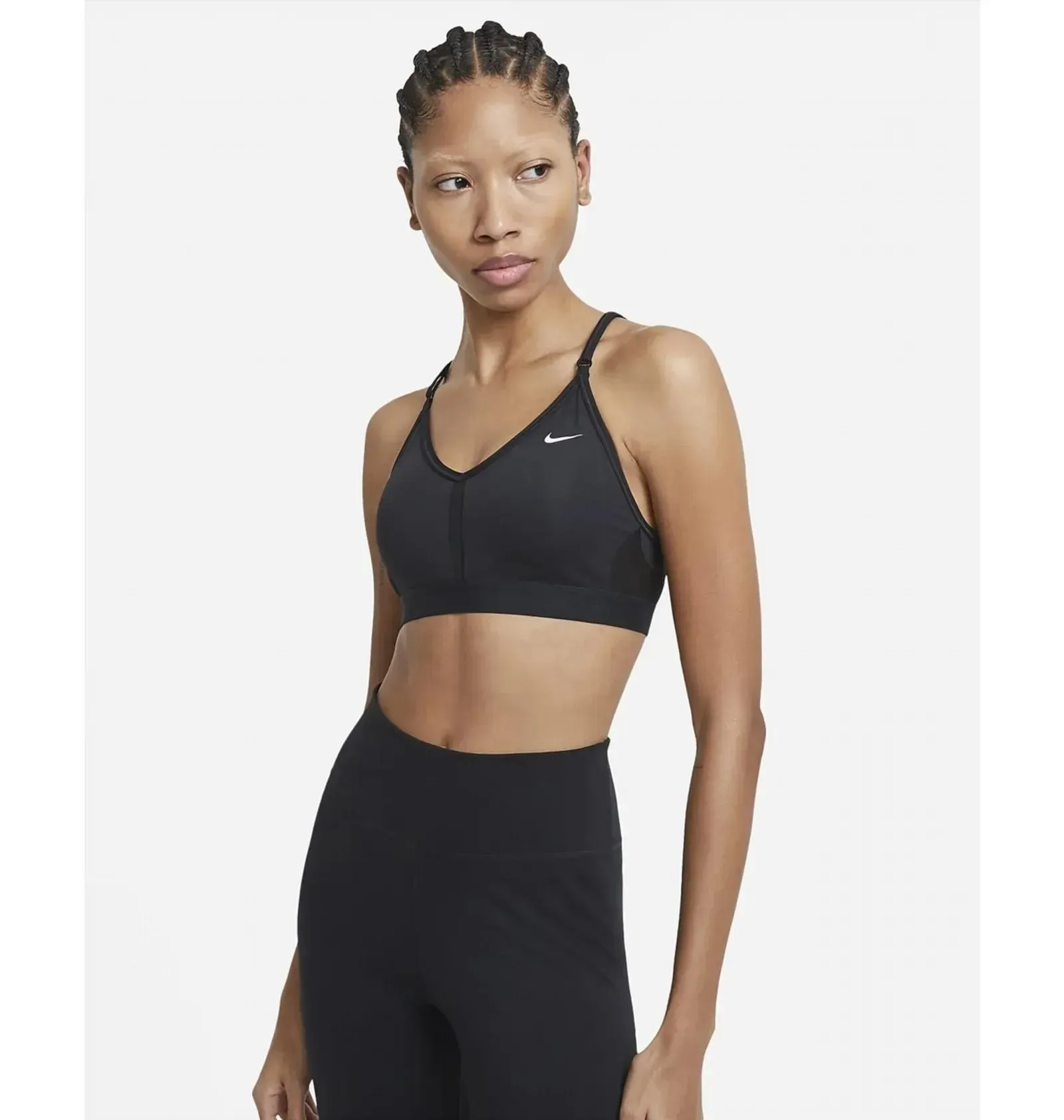 Спортивний топ жіночий Nike W Nk Df Indy V-Neck Bra (CZ4456-010)