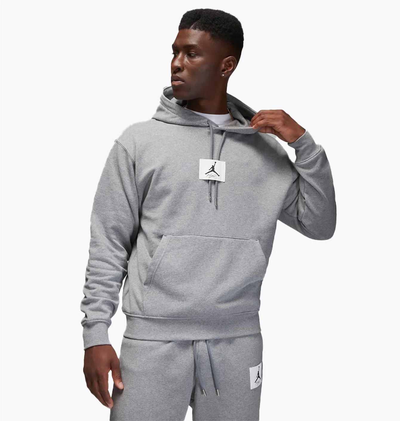 Jordan Flight Fleece Hoodie Grey