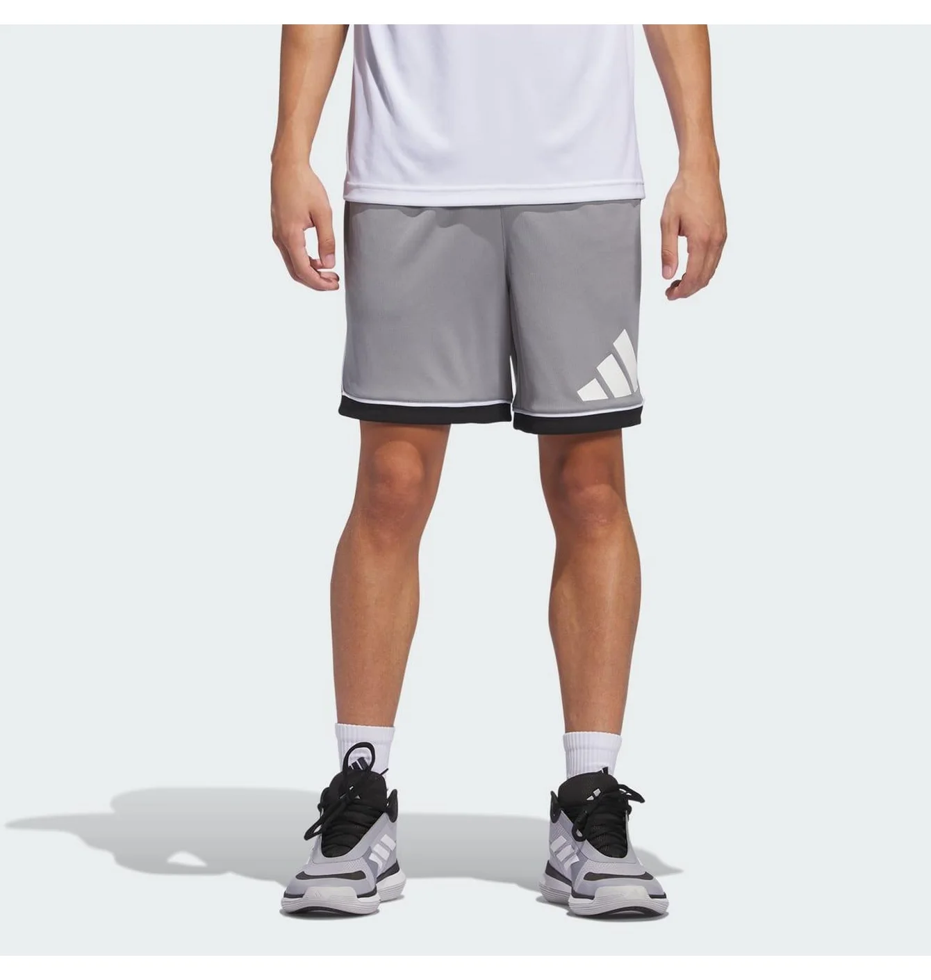 Adidas Basketball Shorts Grey 7 inc
