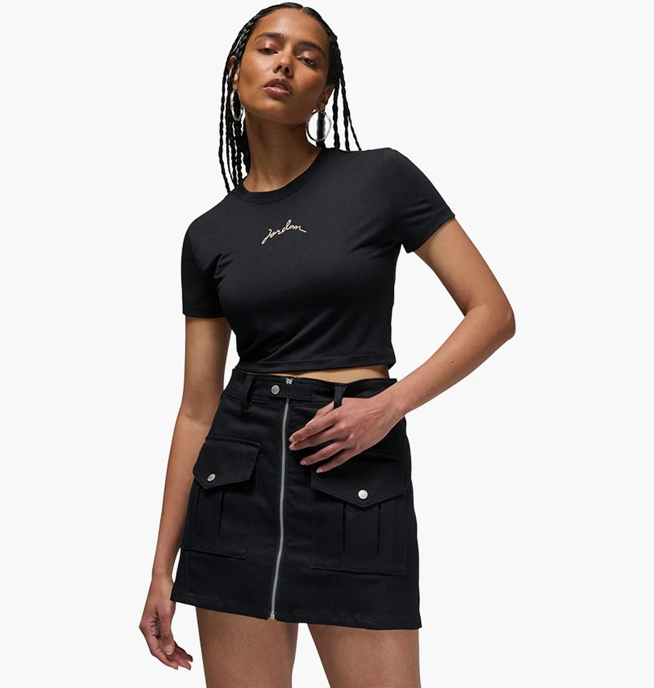 Jordan Women's T-shirt Cropped Black
