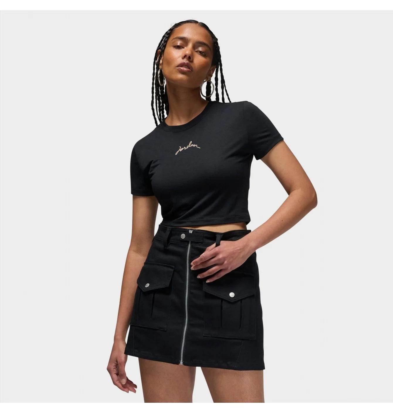 Jordan Women's T-shirt Cropped Black