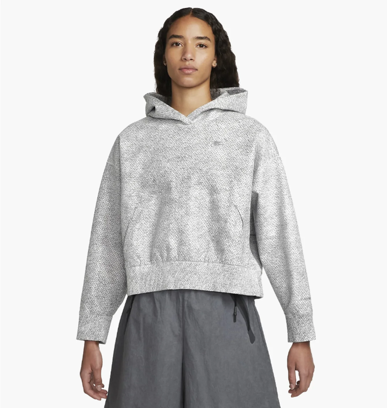 NIKE FORWARD HOODIE GREY