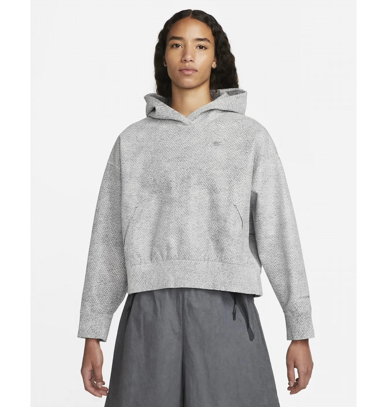 NIKE FORWARD HOODIE GREY
