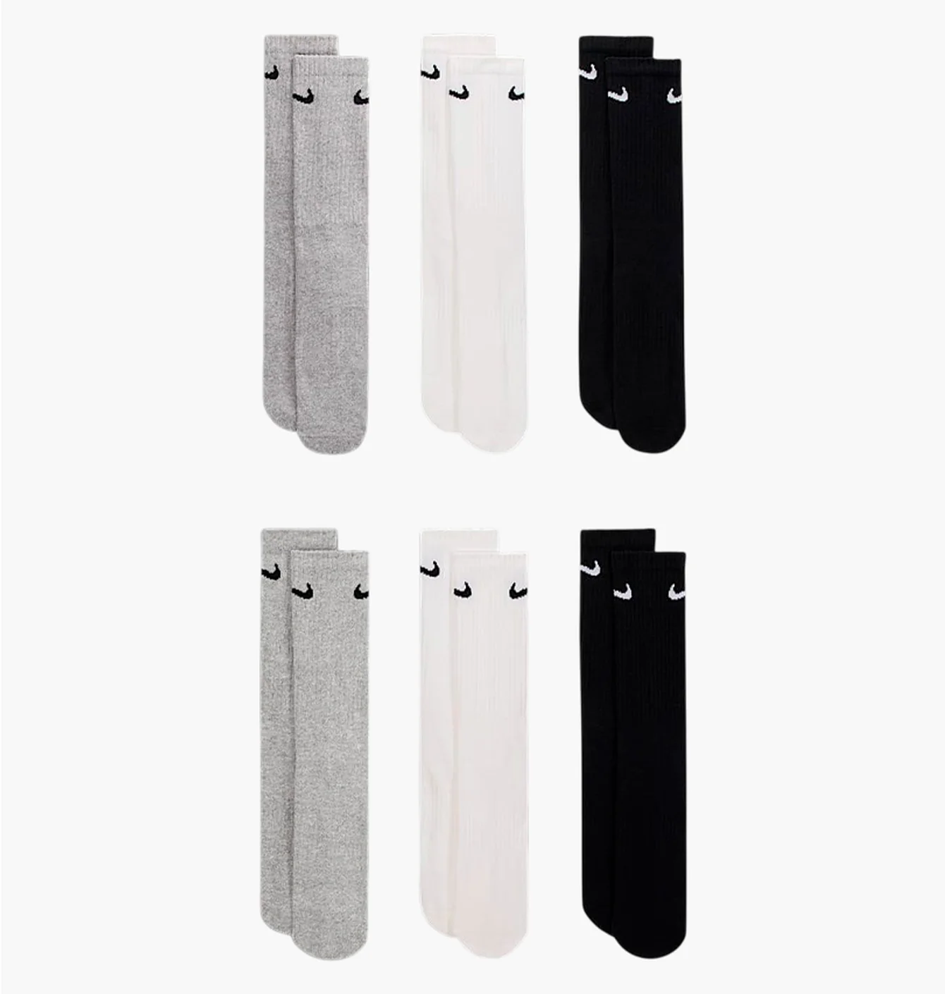 Шкарпетки унісекс Nike Everyday Cushioned Crew White/Multi SX7666-964
