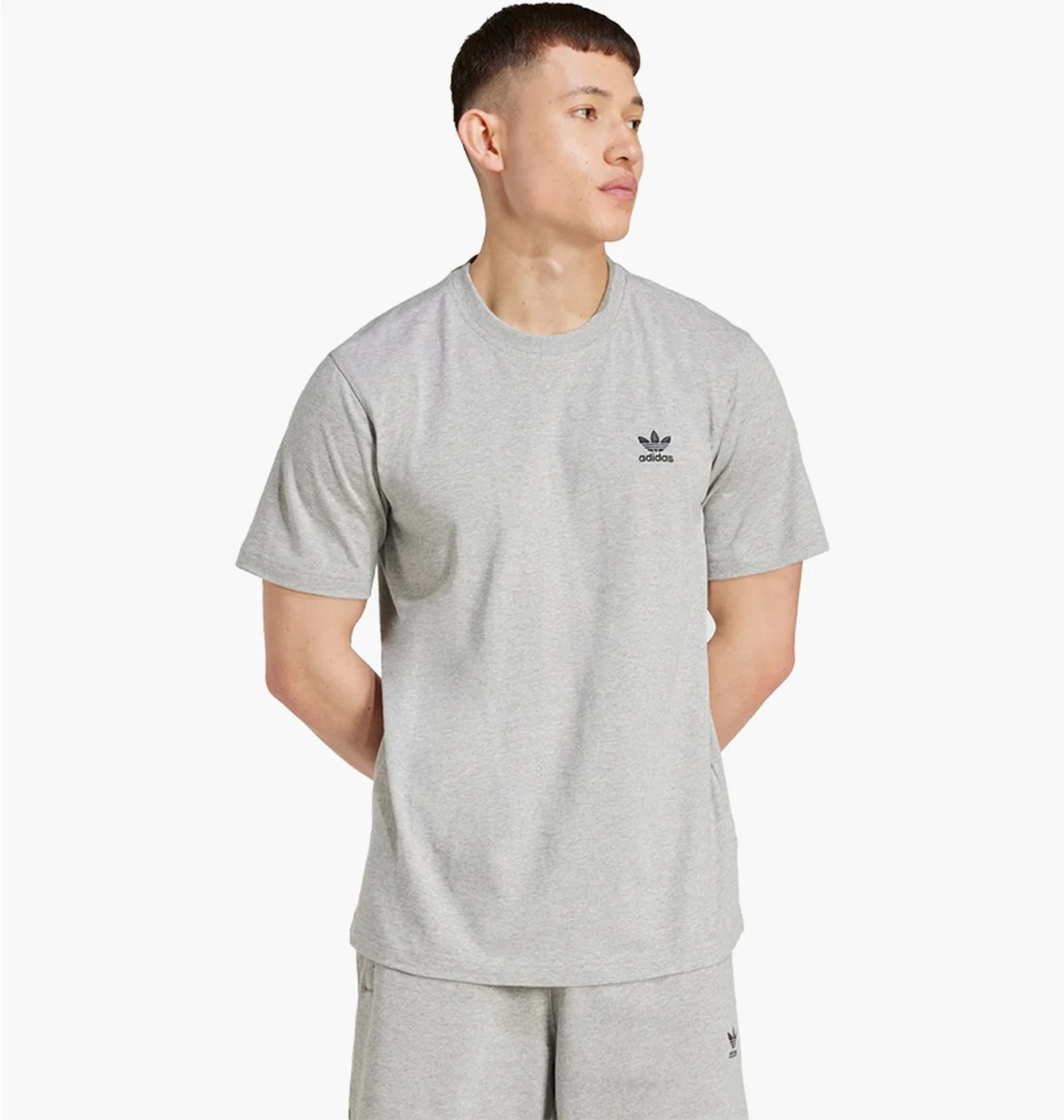 Футболка чоловіча Adidas Trefoil Essentials Grey IZ2096