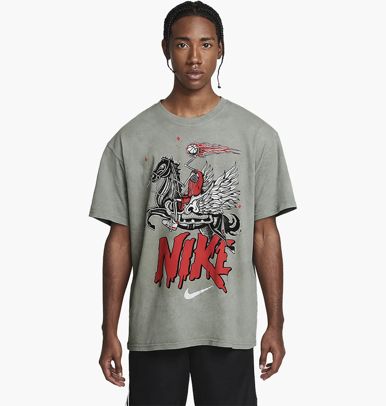 Футболка чоловіча Nike Tee M90 Oc 2 Grey HF6199-029
