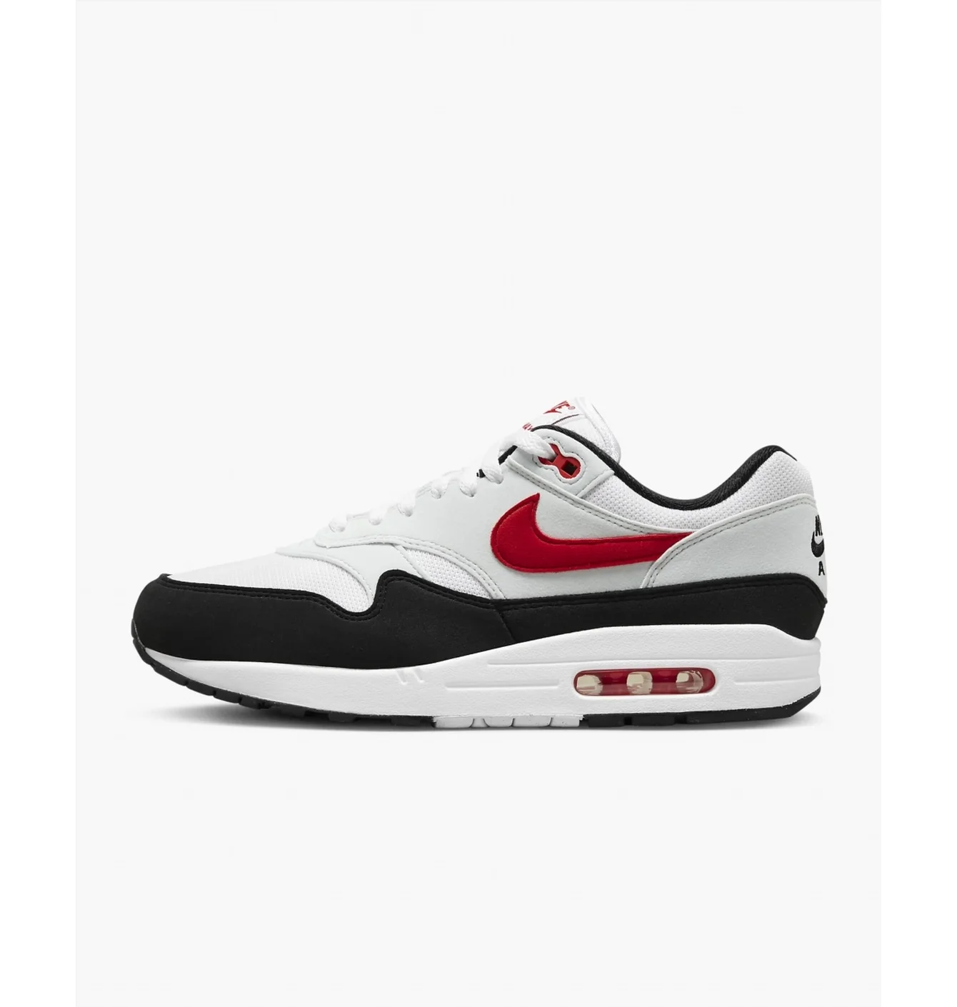 Кросівки Nike Air Max 1 "White / Pure Platinum / Black / University Red"