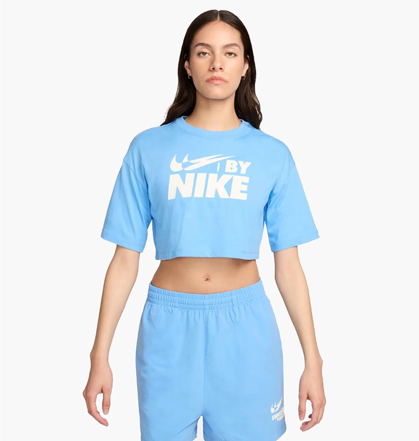 Футболка жіноча Nike W Crop Light Blue FZ4635-412