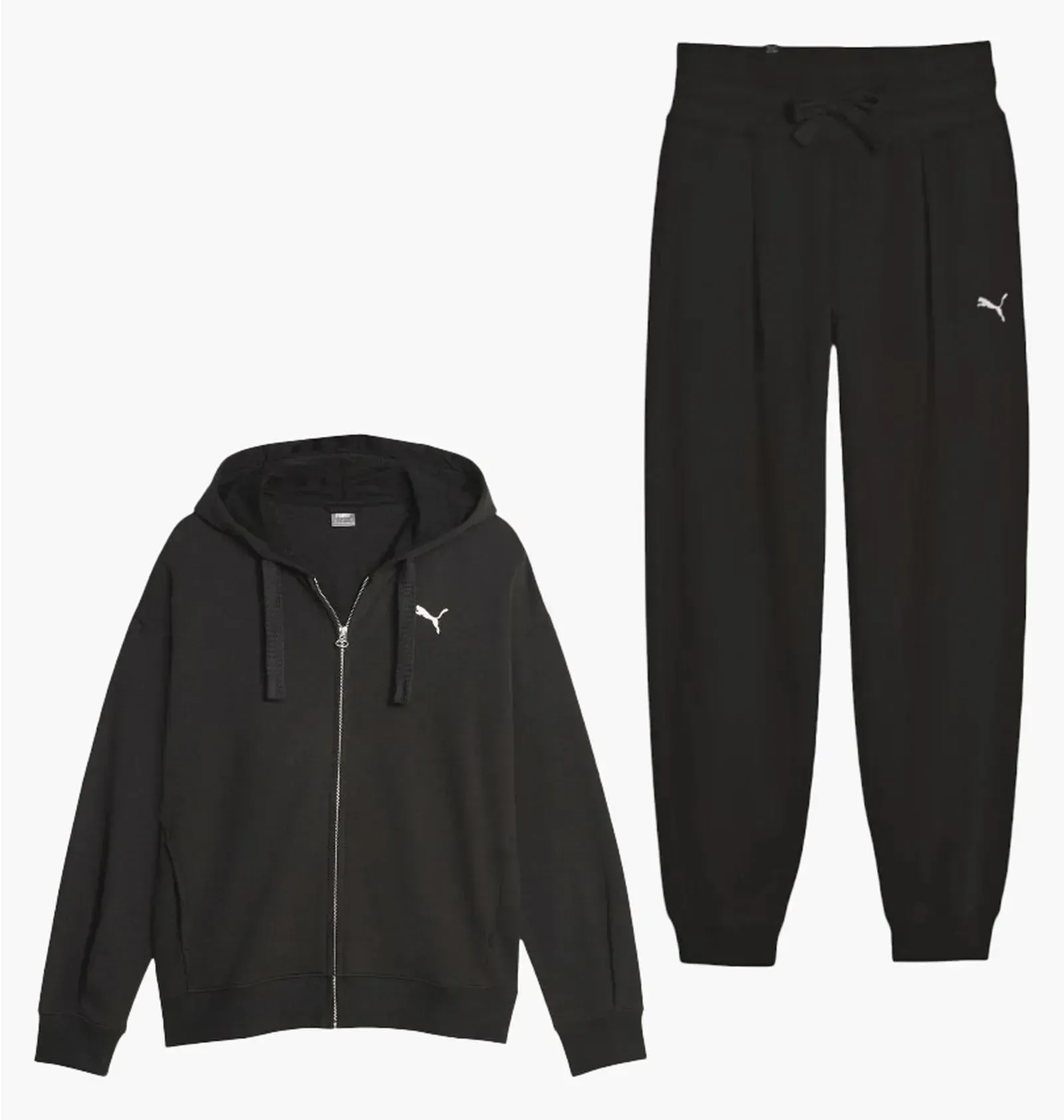 Спортивний костюм жіночий Puma Her Full-Zip Hoodie Tr High Waist Pants Black (676003-01__676006-01)