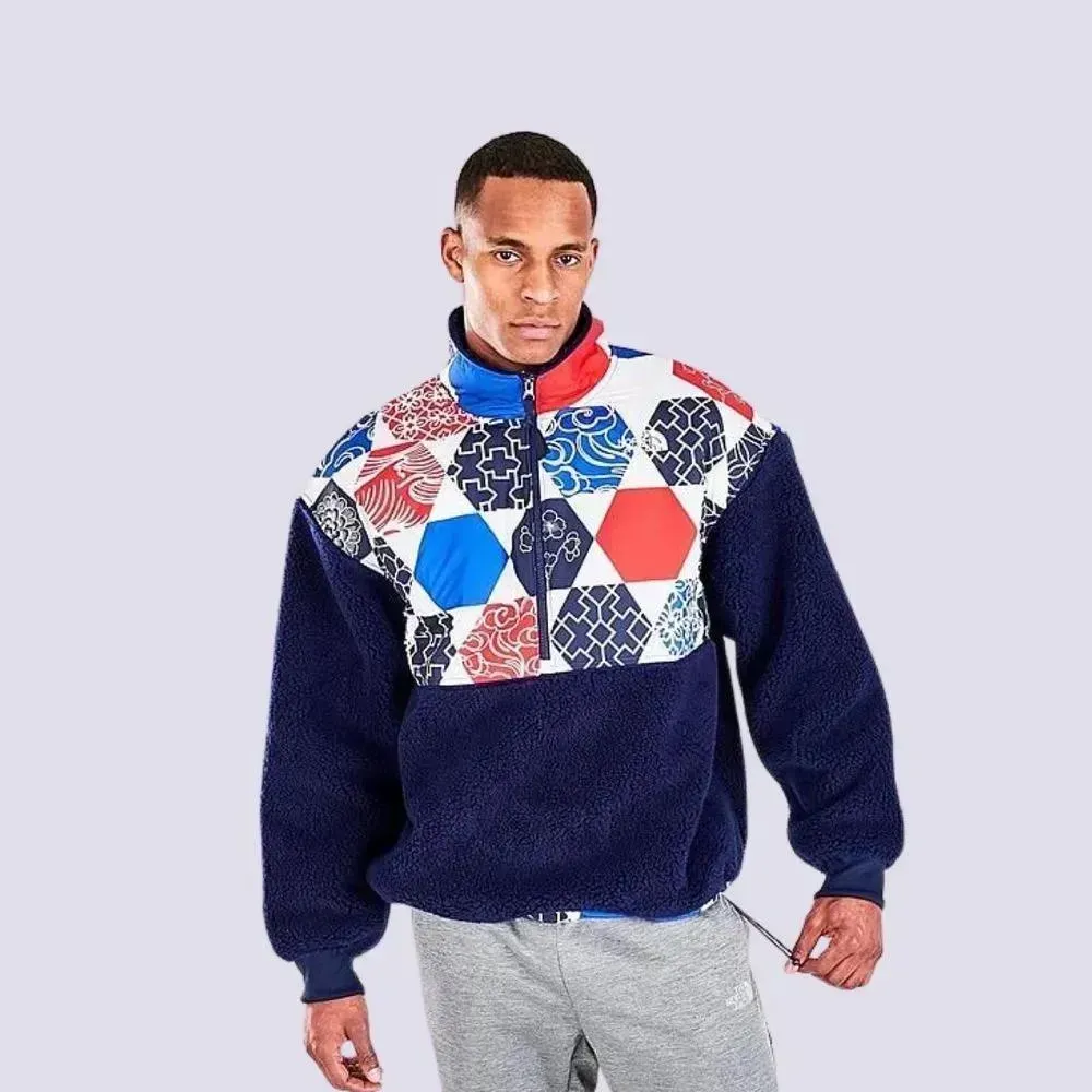 Кофта чоловіча The North Face Printed Platte Sherpa ¼ Zip (NF0A5IXI3H1)