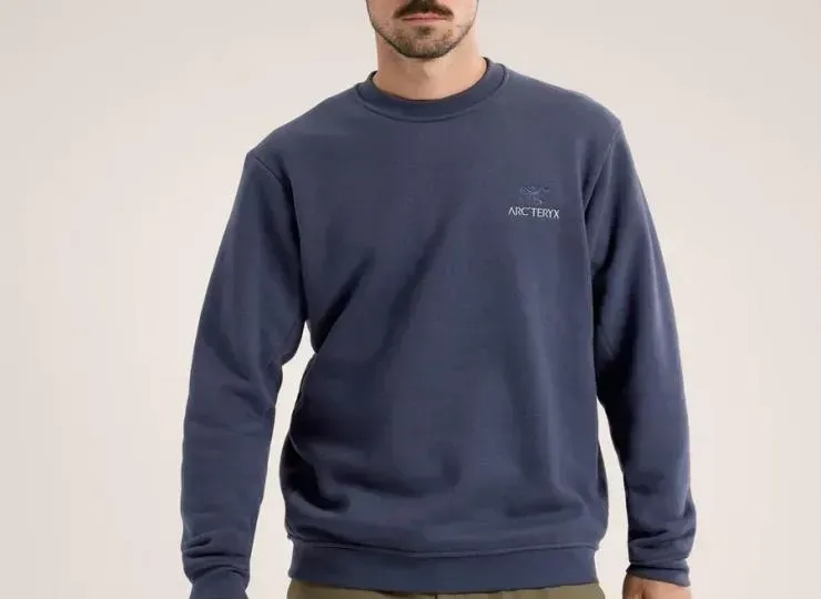 Arcteryx Emblem Fleece Crew Black Sapphire