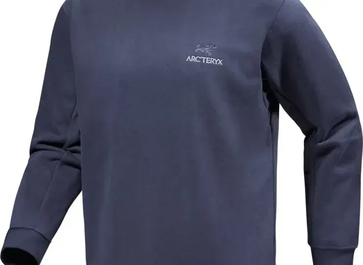 Arcteryx Emblem Fleece Crew Black Sapphire