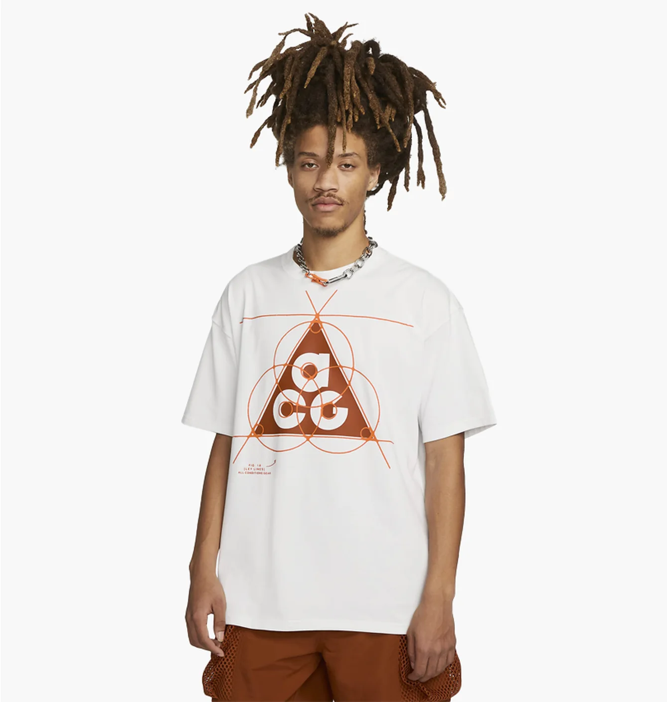 Футболка Nike ACG NRG T-shirt White/Orange