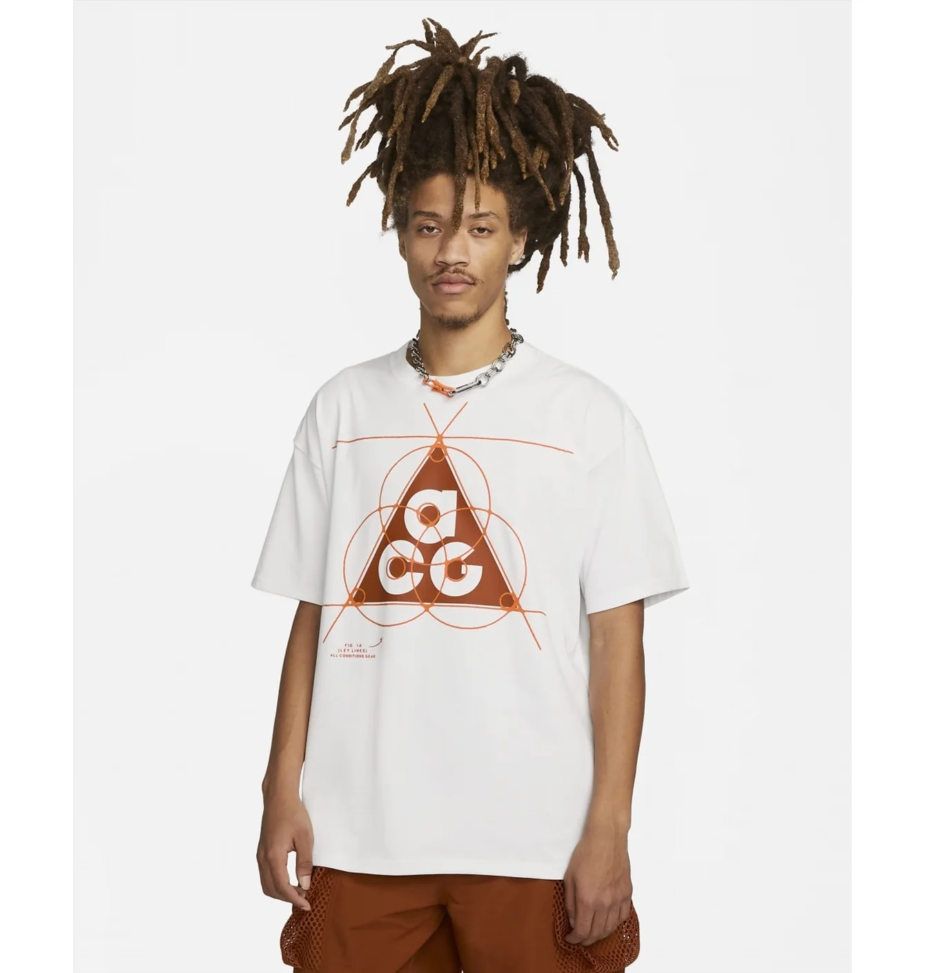 Футболка Nike ACG NRG T-shirt White/Orange