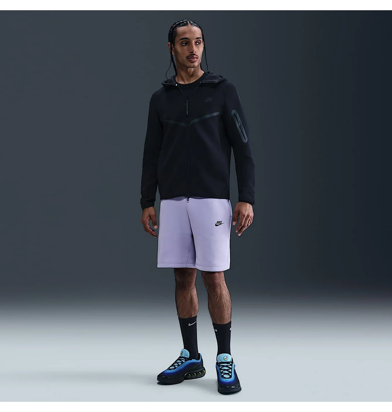 Шорты Nike Tech Fleece Violet