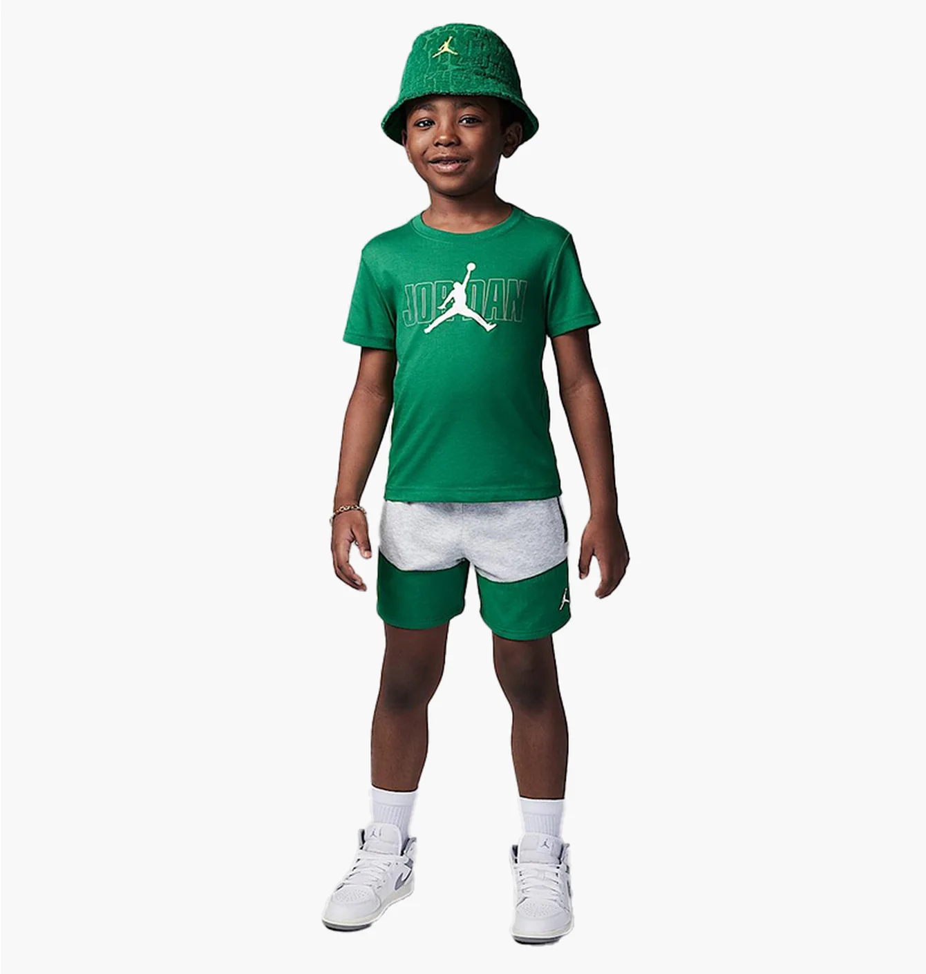 Спортивний костюм дитячий Air Jordan 2-Piece Stacked Mixed Set Green 85D767-G2H
