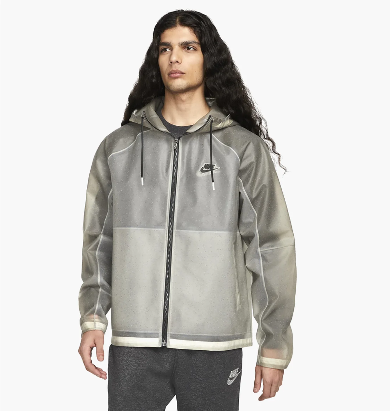 Nike Mens Hooded Tpu Jacket Grey