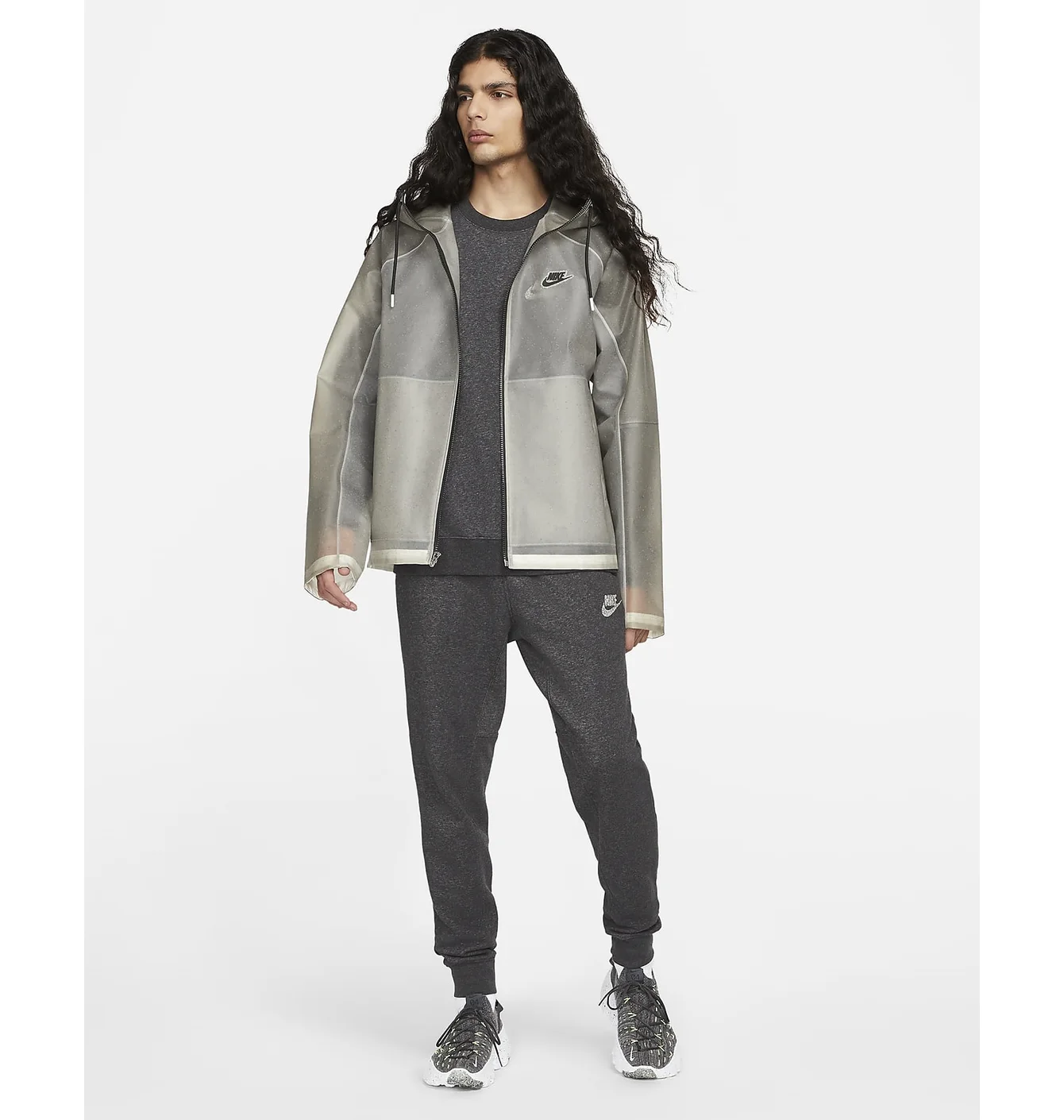 Nike Mens Hooded Tpu Jacket Grey