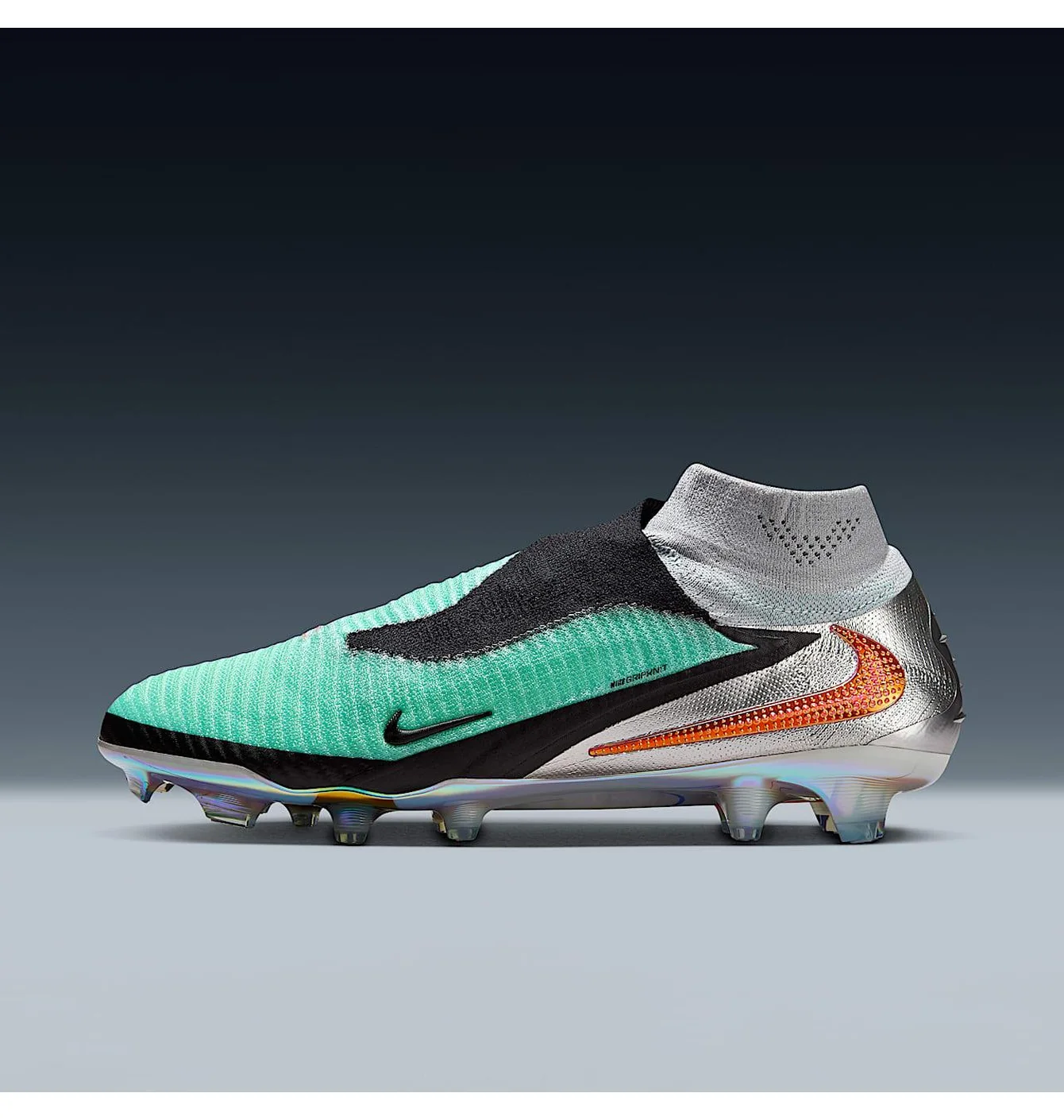 Бутси унісекс Nike Tiempo Phantom 6 High Elite Le Turquoise/Metallic IH3735-001